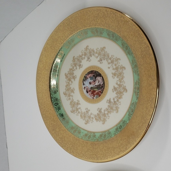 2 Le Mieux China 24 karat hand decorated 9" plates - Picture 2 of 7